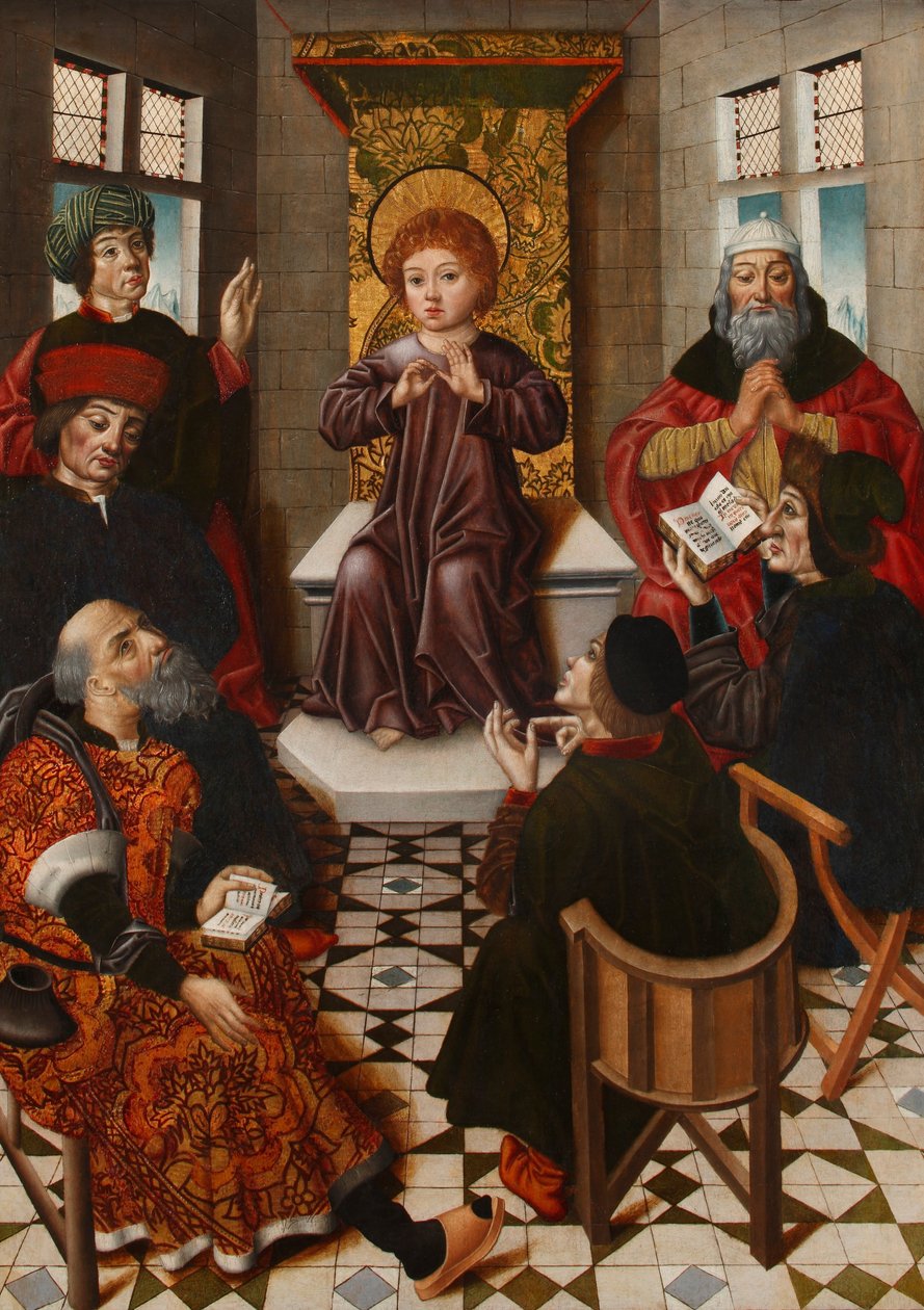 Christuskind unter den Ärzten von Diego de la Cruz