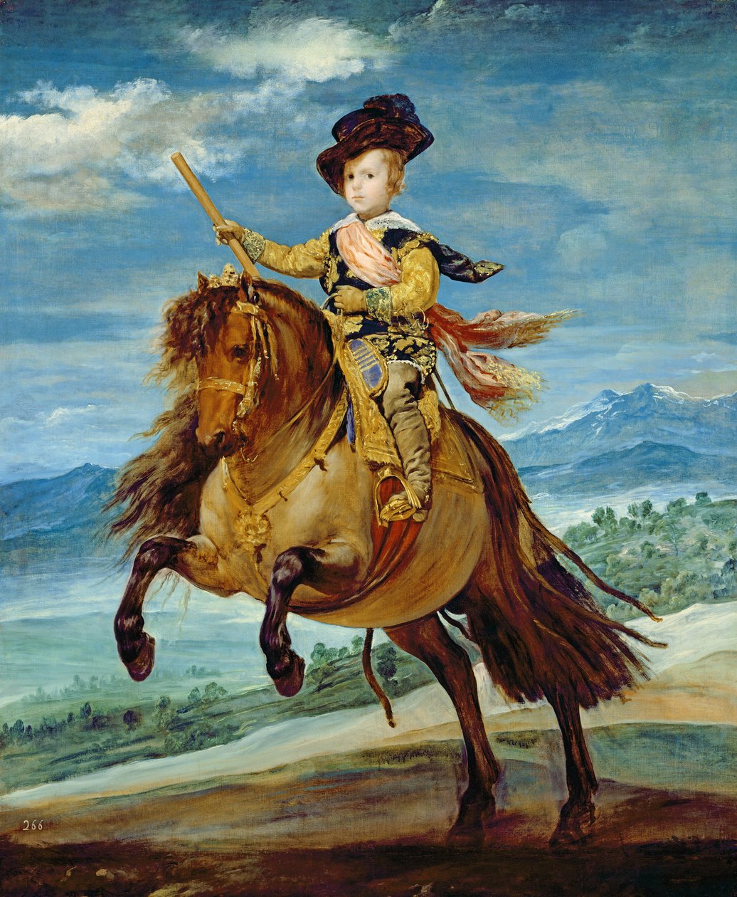Prinz Balthasar Carlos zu Pferd, ca. 1635-36 von Diego Velázquez