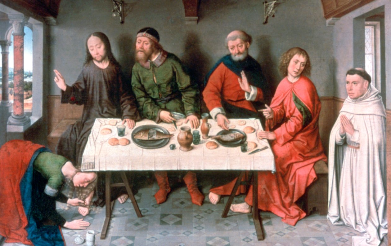 Christus im Haus des Simon, 1440er Jahre von Dieric Bouts