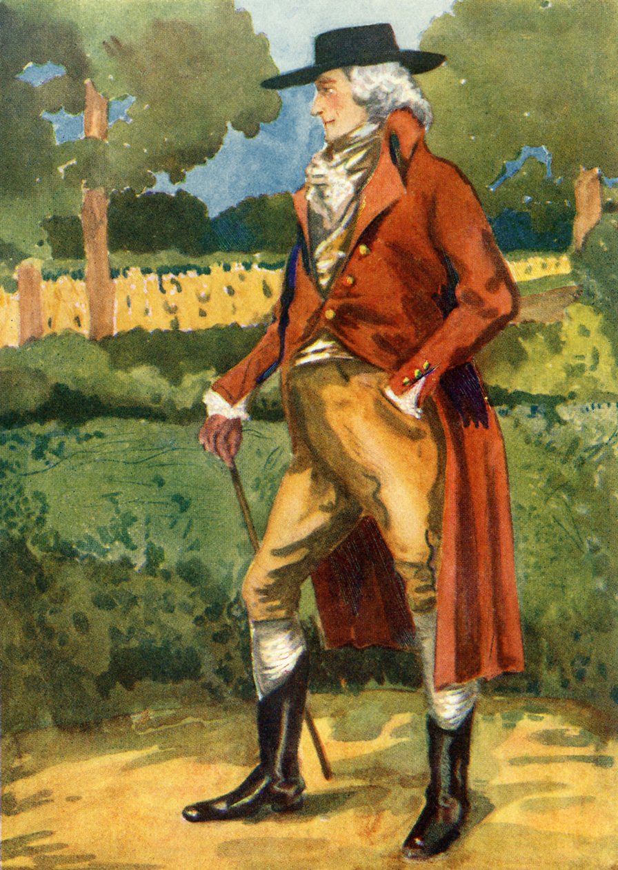 Männerkostüm zur Zeit von Georg III (1760-1820) von Dion Clayton Calthrop