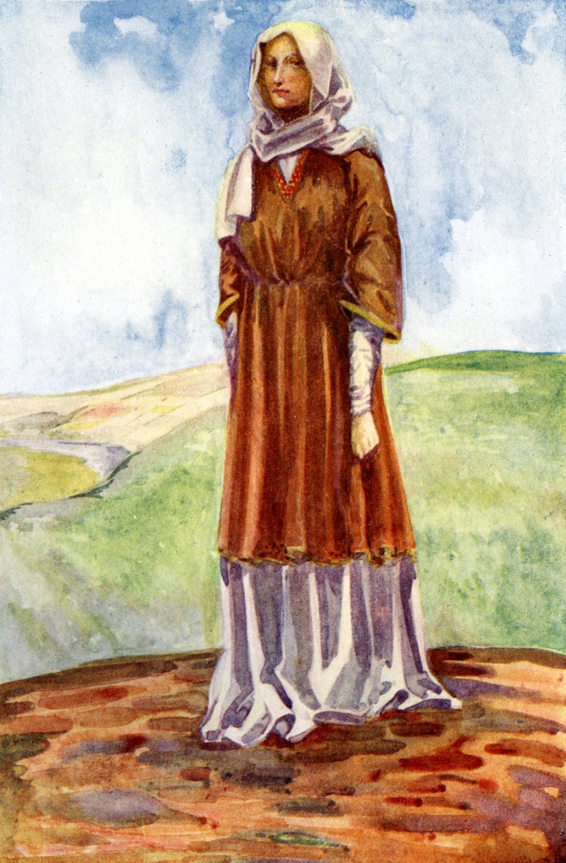 Frauenkostüm zur Zeit von Wilhelm I. von Dion Clayton Calthrop