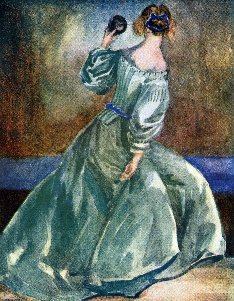 Frauenkostüm zur Zeit der Cromwells (1649-1660) von Dion Clayton Calthrop