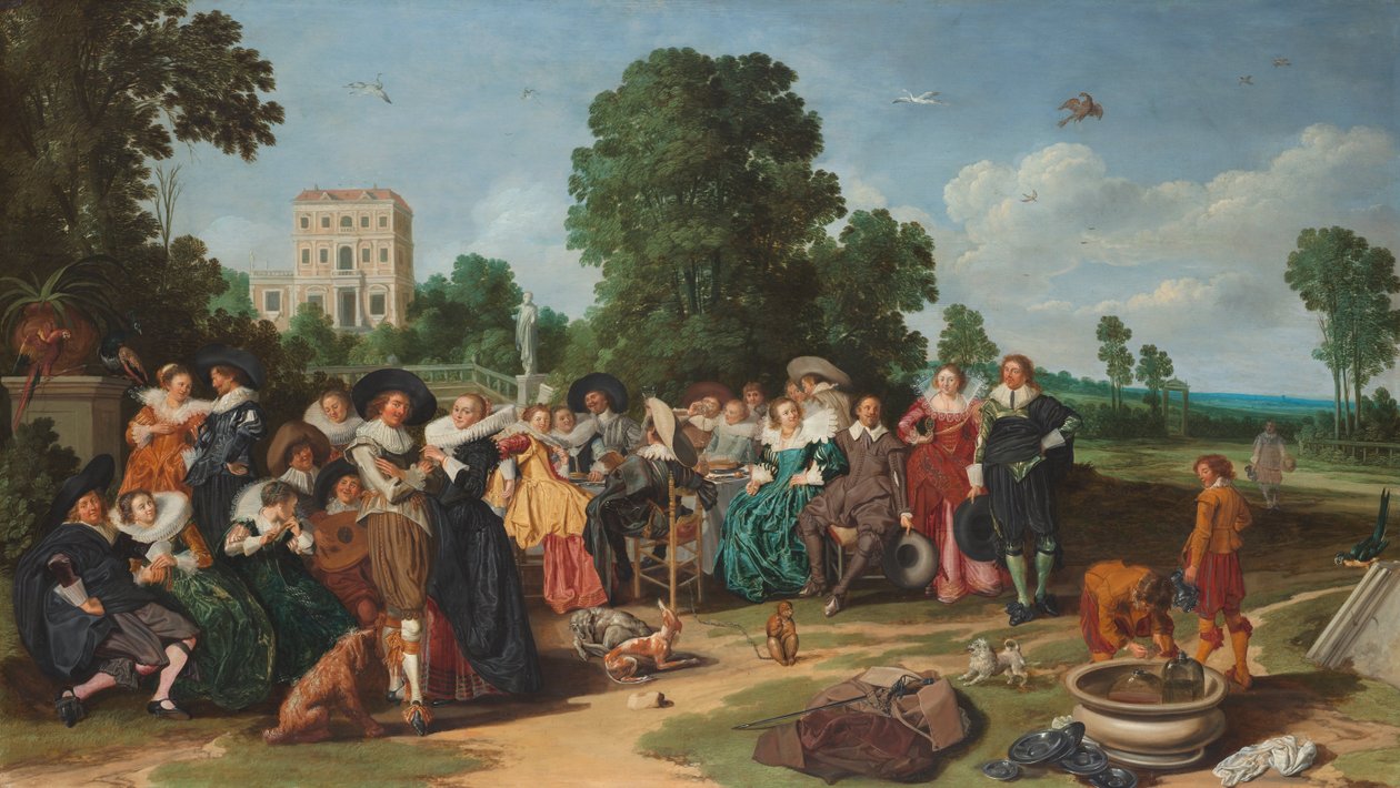 De buitenpartij von Dirck Hals