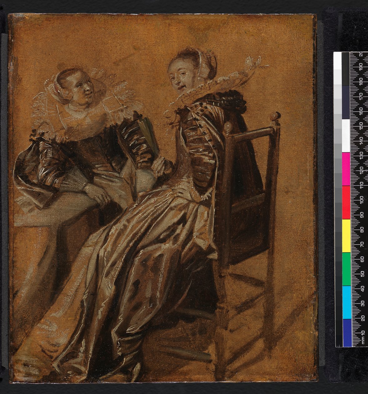 Zwei Damen an einem Tisch sitzend, 1625-1628 von Dirck Hals