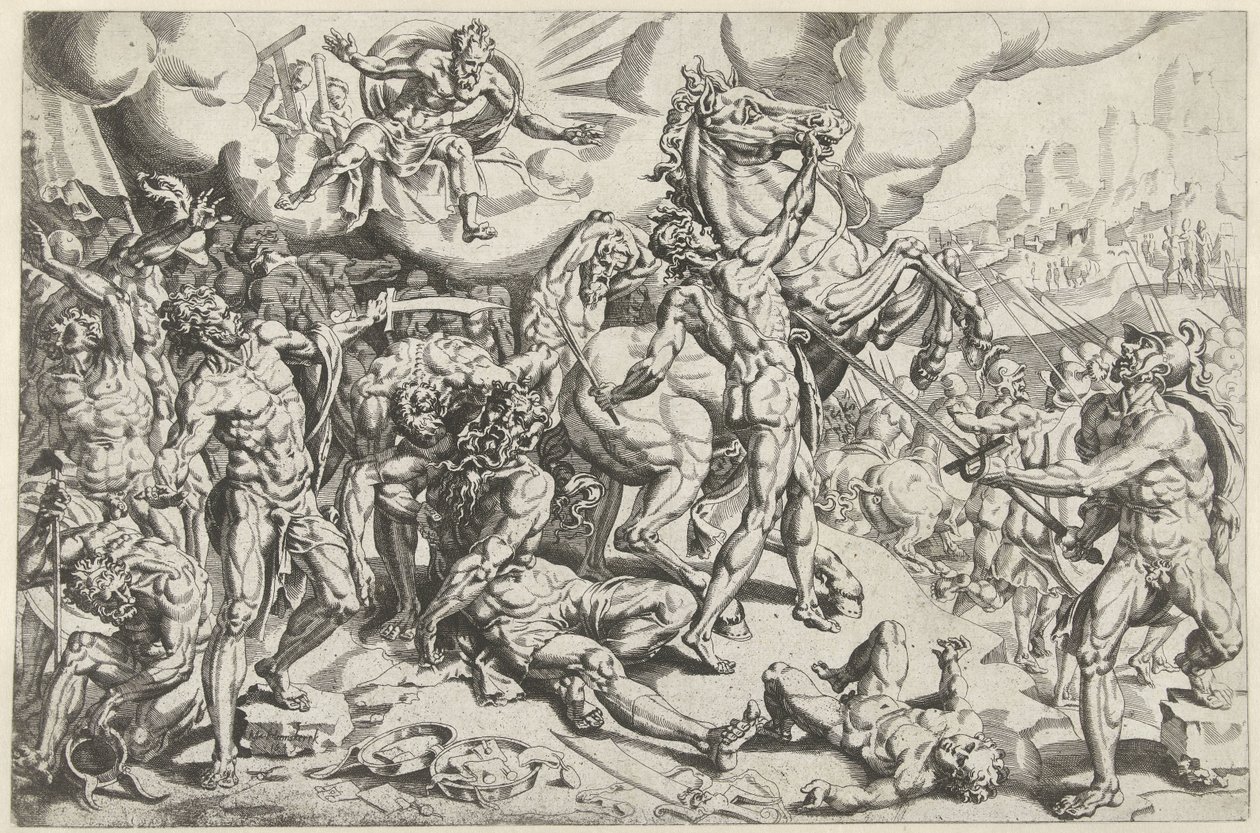 Bekehrung des Paulus von Dirck Volckertsz. Coornhert (attributed to)