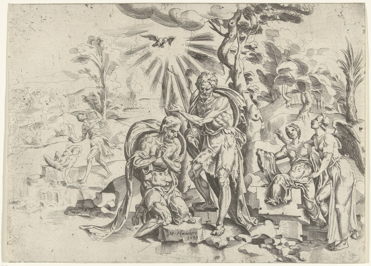 Taufe Christi von Dirck Volckertsz. Coornhert (attributed to)
