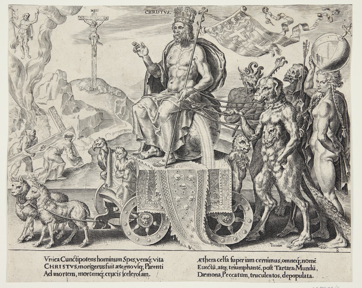Der Triumph Christi von Dirck Volckertsz. Coornhert