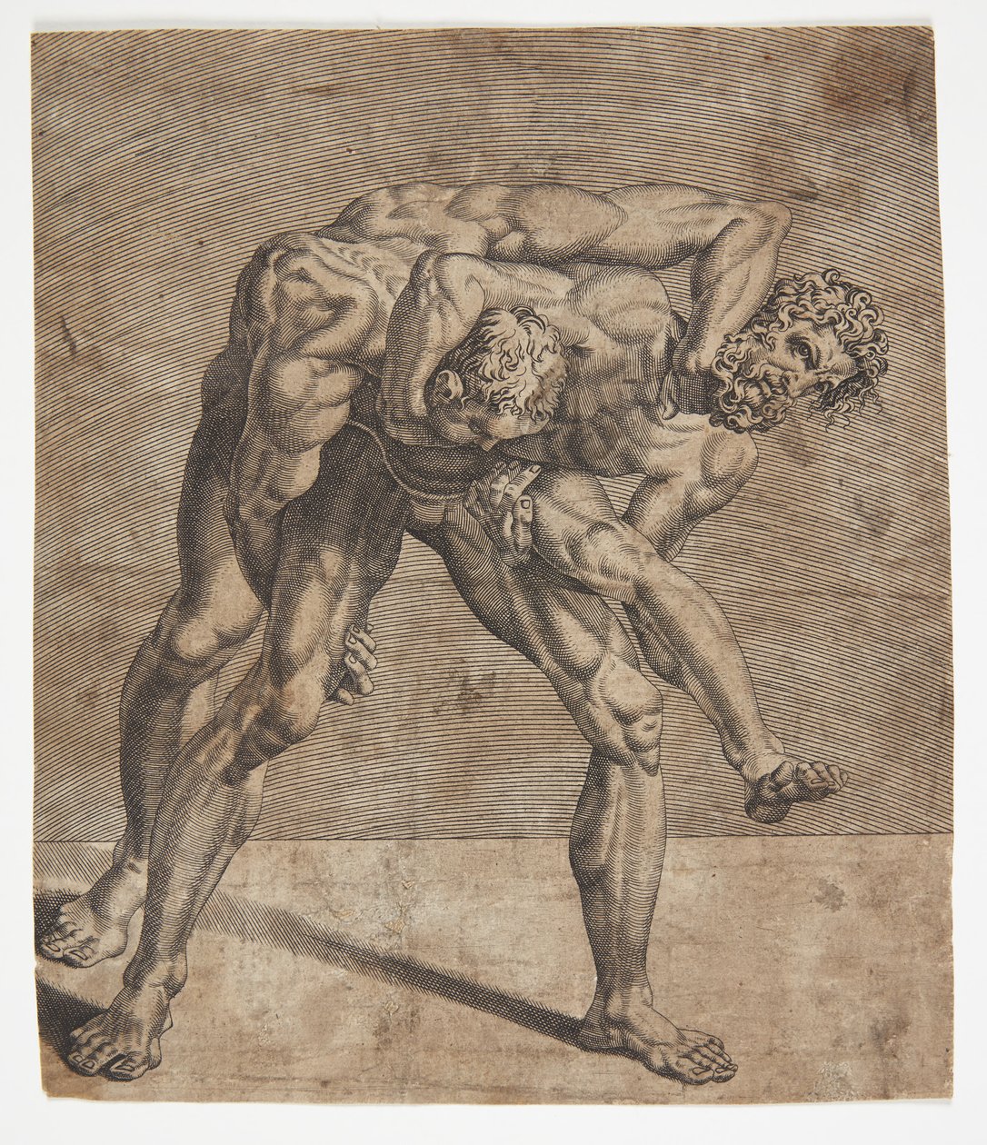 Zwei Ringer von Dirck Volckertsz. Coornhert