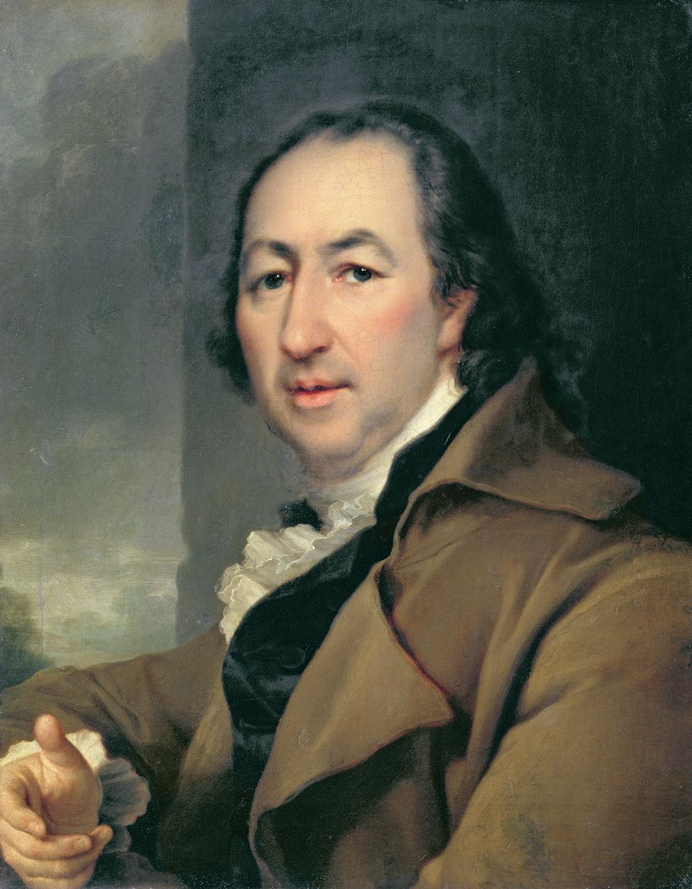 Porträt des russischen Autors Nikolai Iwanowitsch Nowikow, 1797 von Dmitri Grigorievich Levitsky