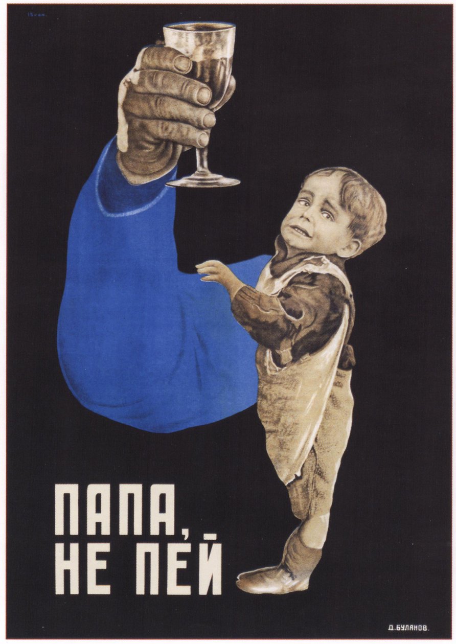 Papa, trinke nicht, 1929 von Dmitry Anatolyevich Bulanov
