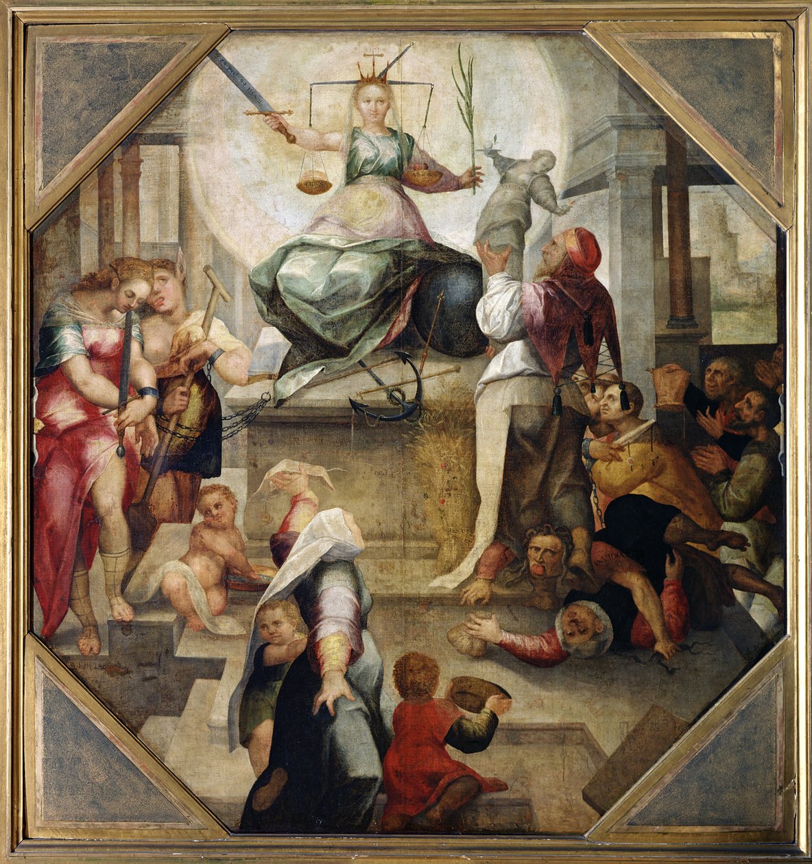 Gerechtigkeit von Domenico di Pace Beccafumi  