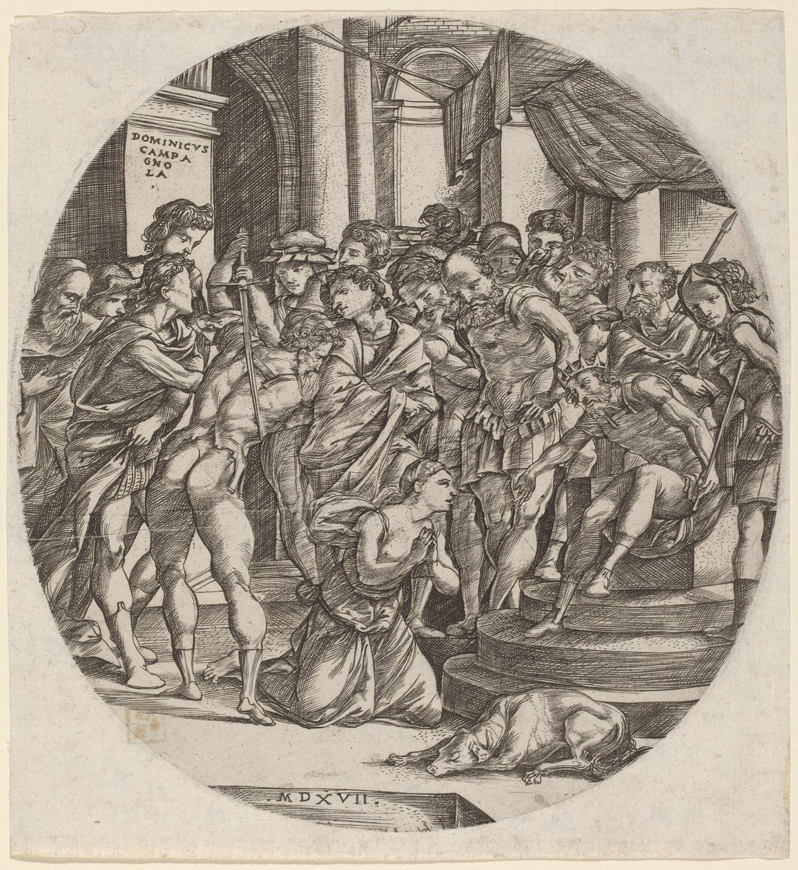 Enthauptung der Heiligen Katharina von Domenico Campagnola