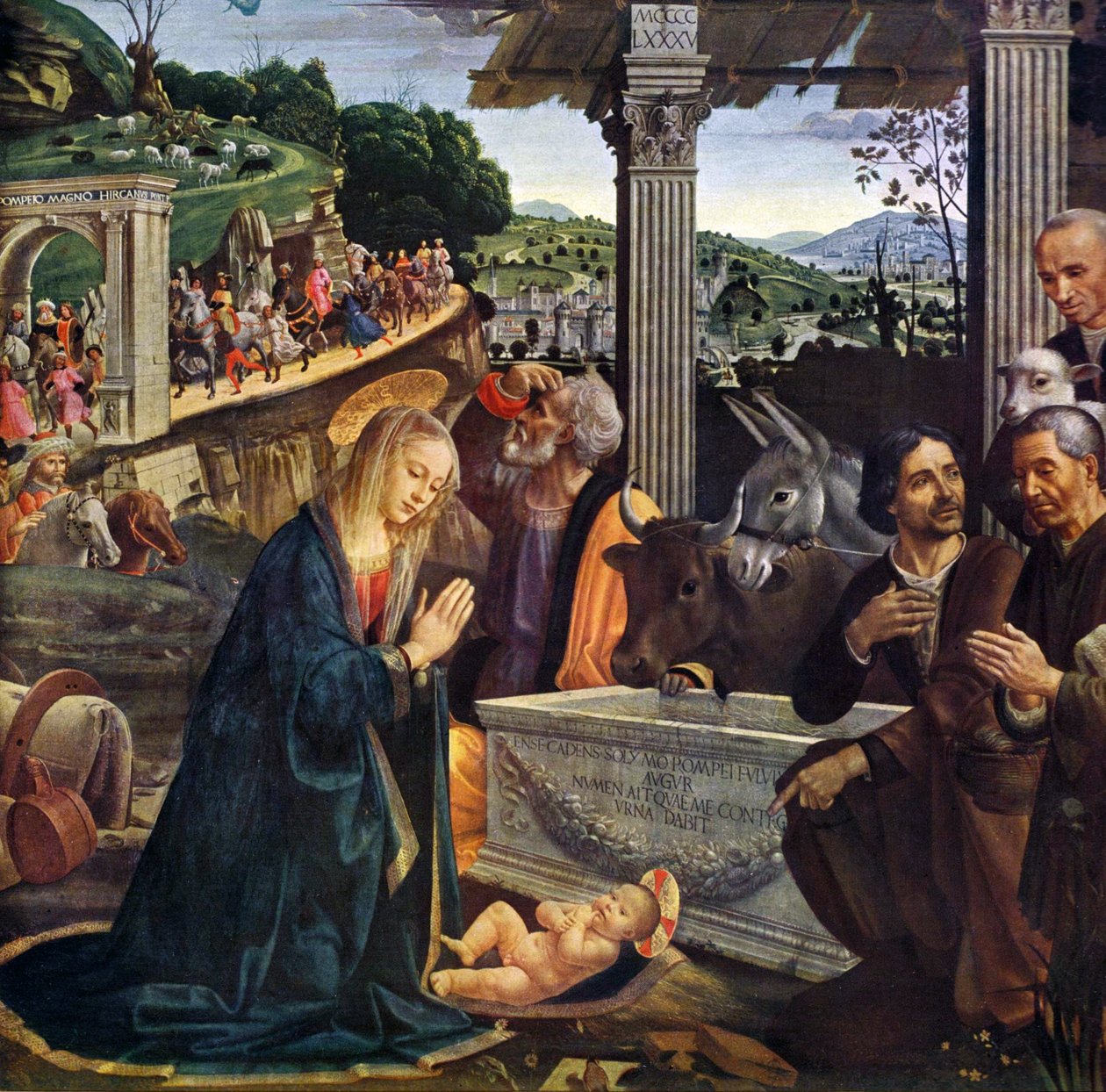 Anbetung der Hirten von Domenico Ghirlandaio