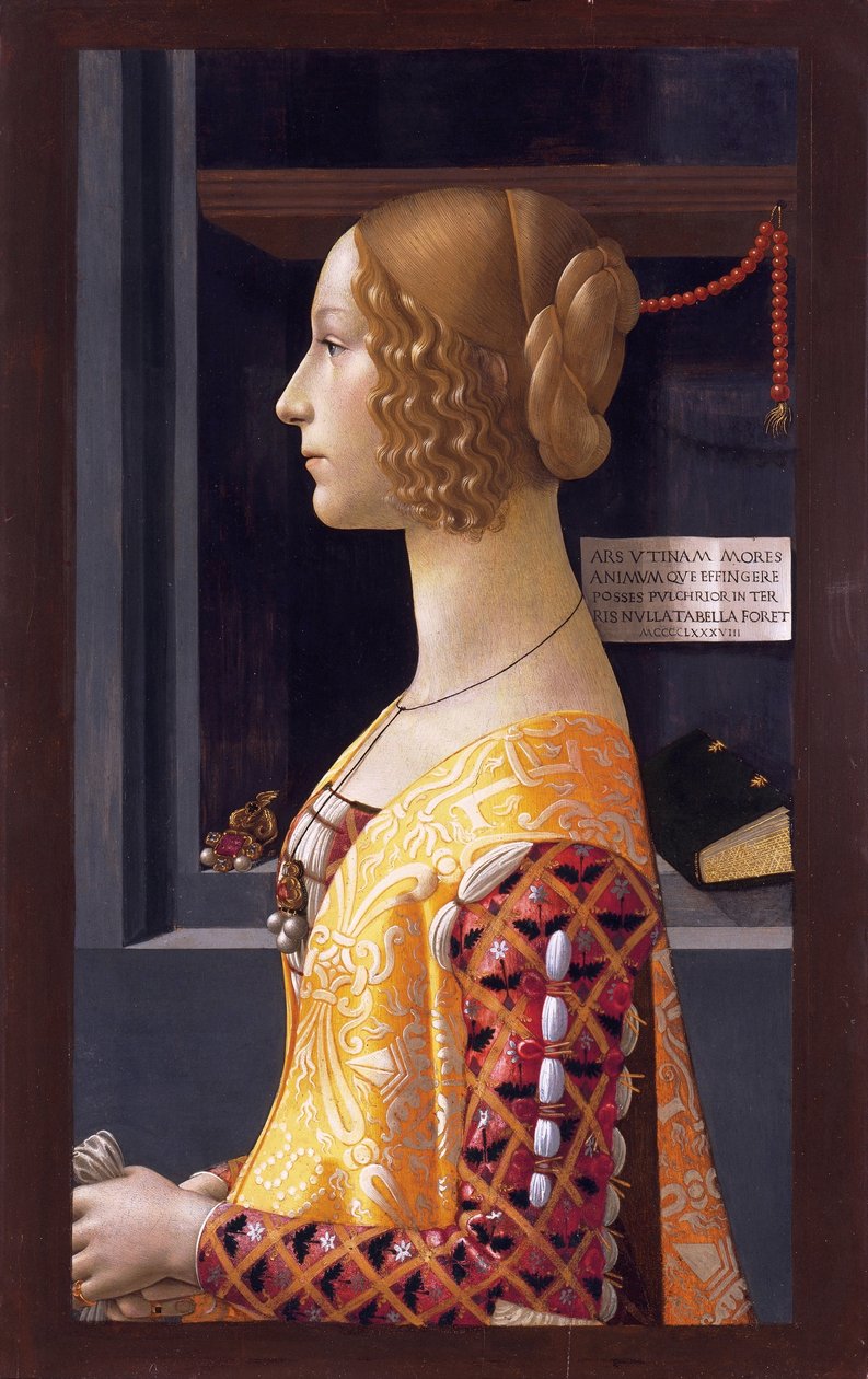 Porträt von Giovanna Tornabuoni von Domenico Ghirlandaio