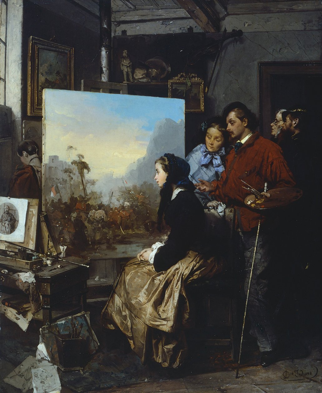 Ein Gedanke für Garibaldi von Domenico Induno