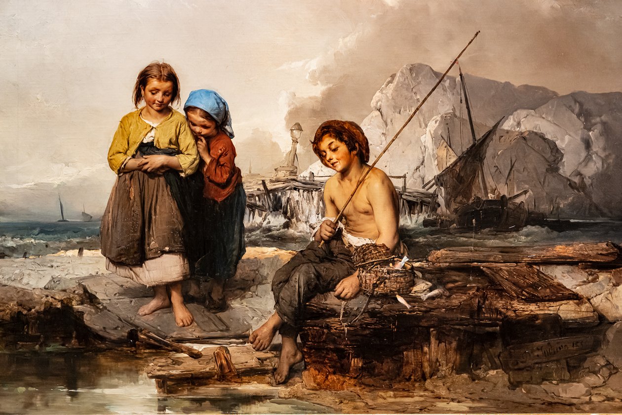Junge Fischer von Domenico Induno