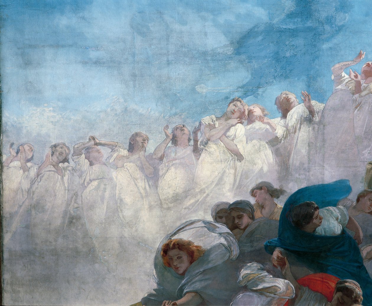 Die Himmelfahrt (Detail) von Domenico Morelli