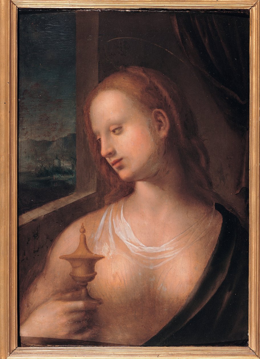Magdalena mit dem Salbgefäß von Domenico Puligo