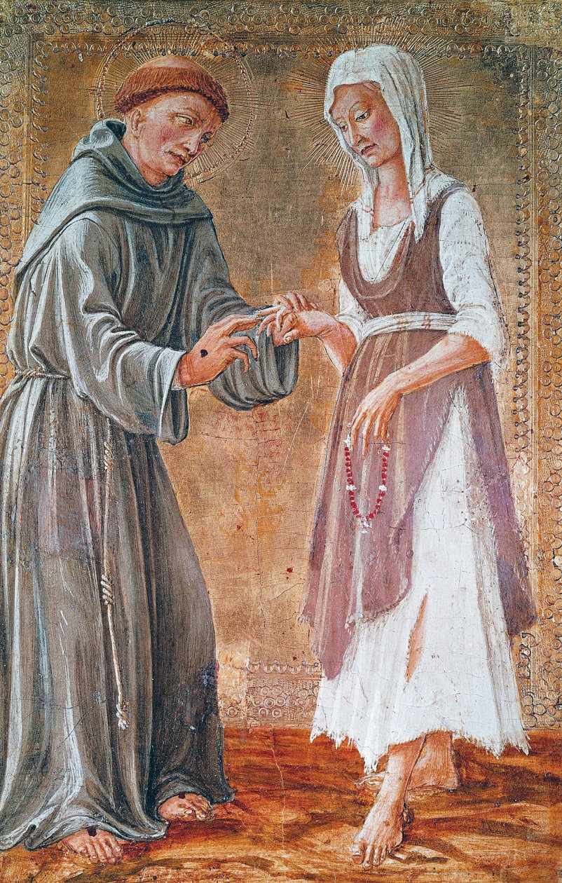 St. Franziskus heiratet die Armut von Domenico Veneziano