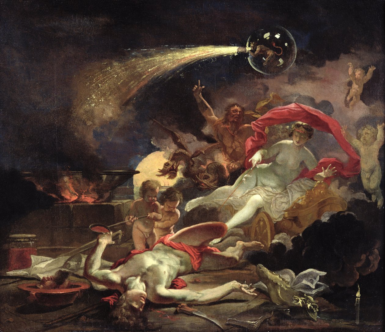 Medea verjüngt Eson von Domenicus van Wijnen