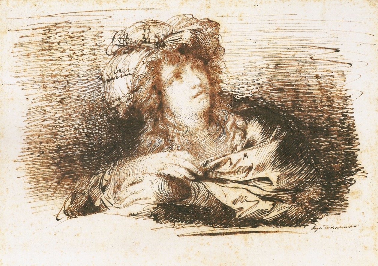 Frau mit Turban von Domingos Antonio de Sequeira