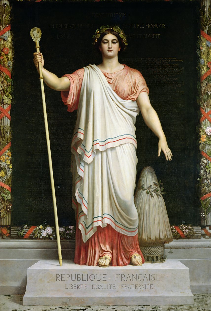 Allegorie der Republik, 1848 von Dominique Louis Papety