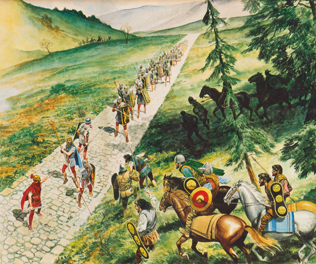 Römische Straße von Don Lawrence