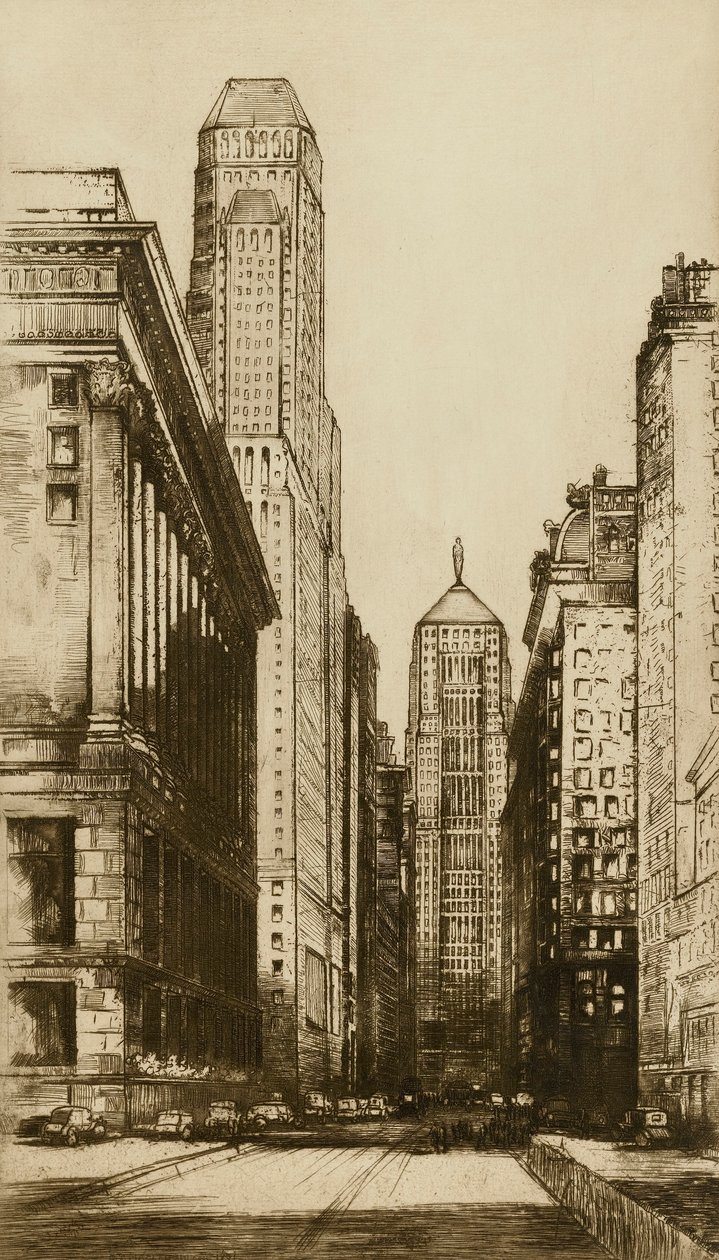 Chicago, das Herz von Chicago (Abend) von Donald Shaw MacLaughlan