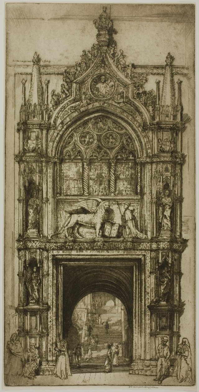 Tür des Dogenpalastes, Venedig von Donald Shaw MacLaughlan