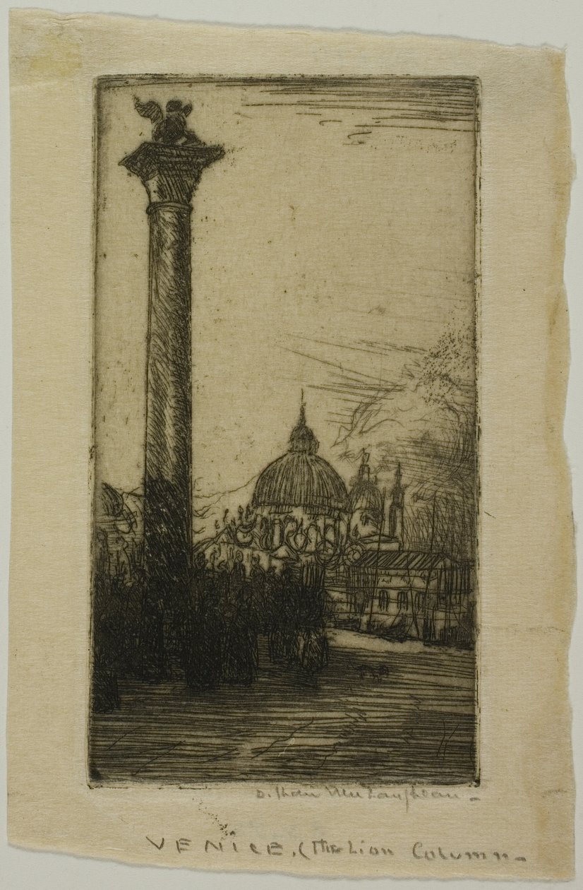 Löwensäule, Venedig von Donald Shaw MacLaughlan