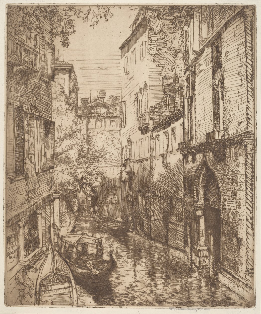 Rio delle Verona, Venedig von Donald Shaw MacLaughlan