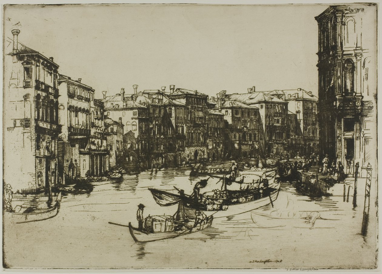 Der Markt, Venedig von Donald Shaw MacLaughlan