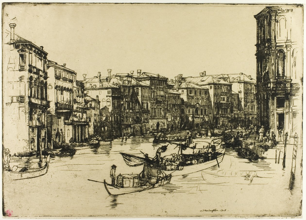 Der Markt, Venedig von Donald Shaw MacLaughlan