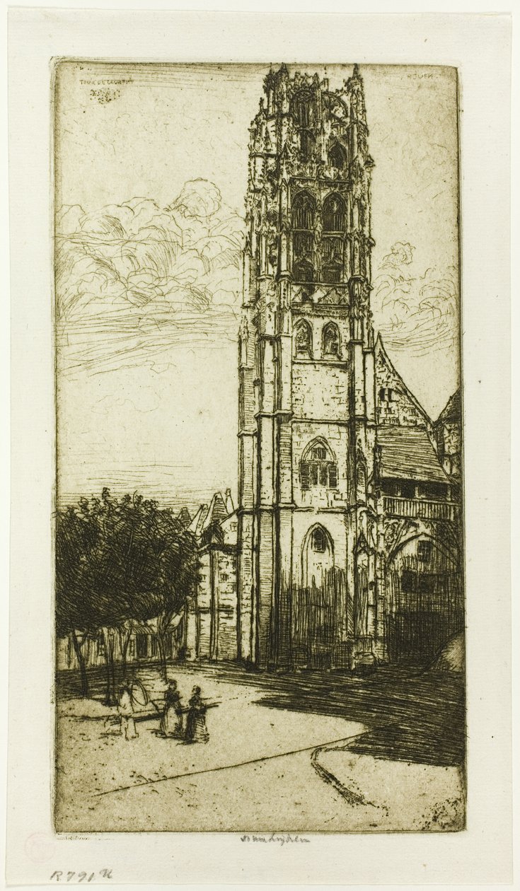 Tour St. Laurent, Rouen von Donald Shaw MacLaughlan