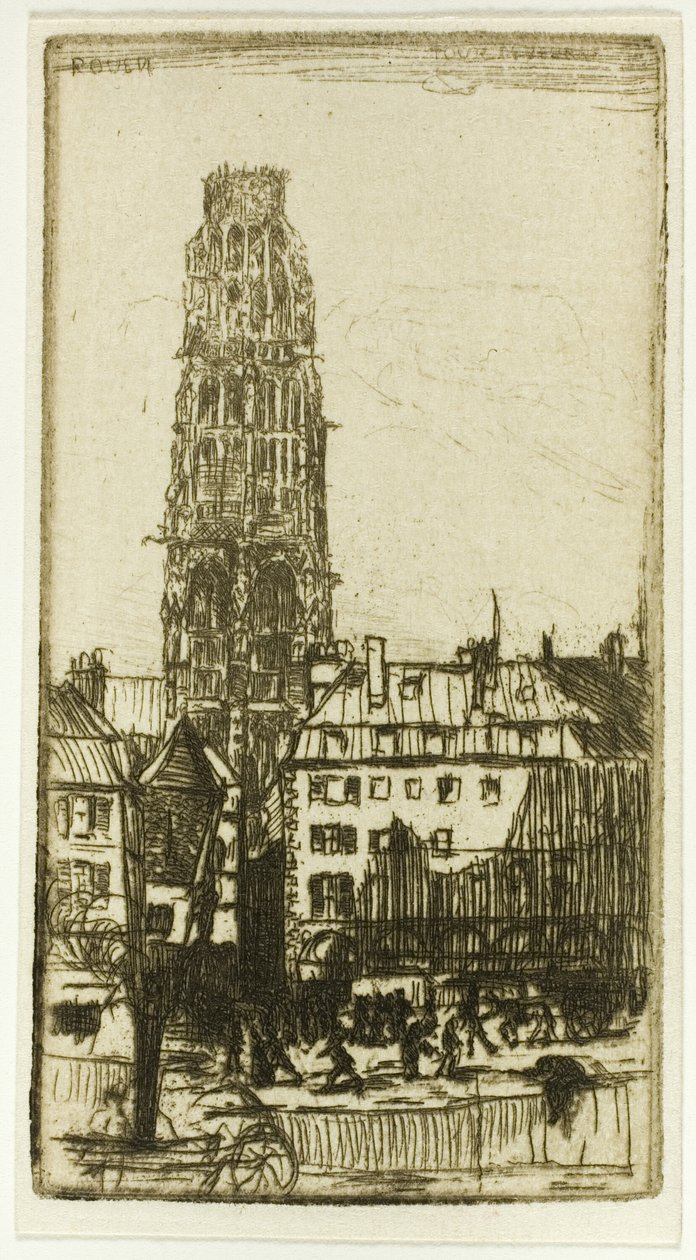 Tour de Beurre, Rouen von Donald Shaw MacLaughlan