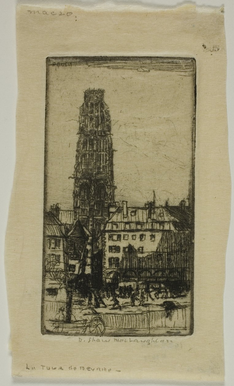 Tour de Beurre, Rouen von Donald Shaw MacLaughlan
