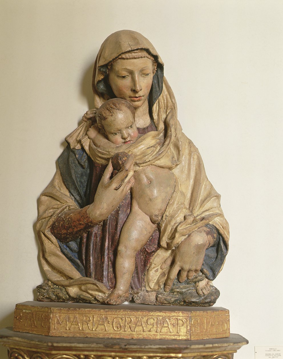 Madonna mit Kind (Holz) von Donatello