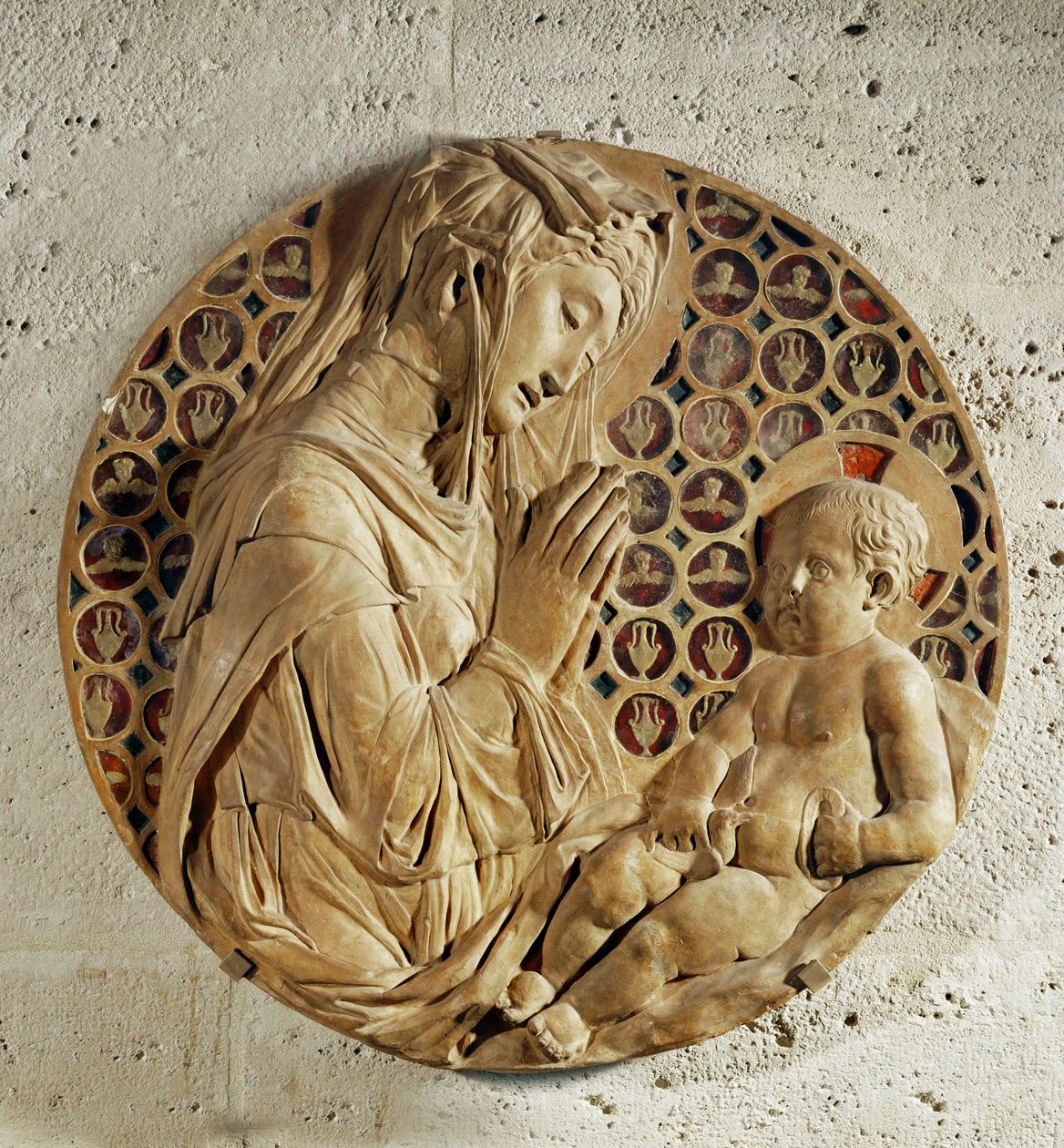 Die Jungfrau, die das Kind anbetet, "Madonna Todi" von Donatello