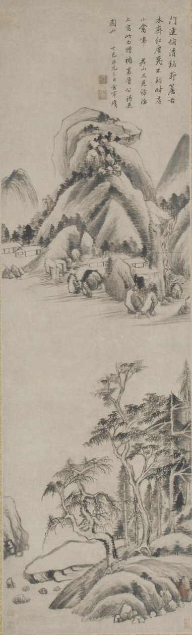Landschaft, Ming-Dynastie, 1617 von Dong Qichang