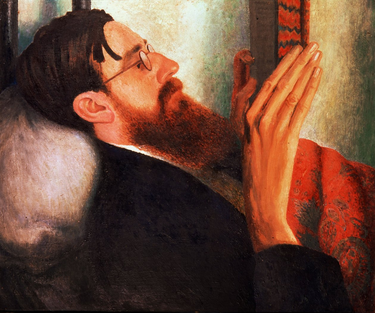 Lytton Strachey, (1880-1932) 1916 von Dora Carrington