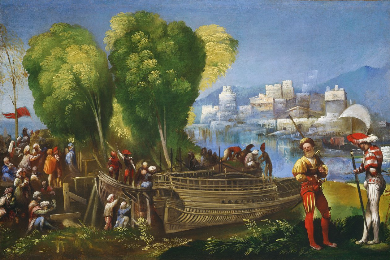 Aeneas und Achates an der libyschen Küste, ca. 1520 von Dosso Dossi