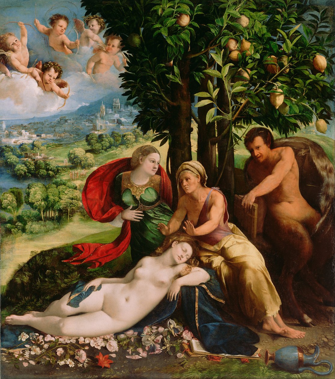 Mythologische Szene von Dosso Dossi