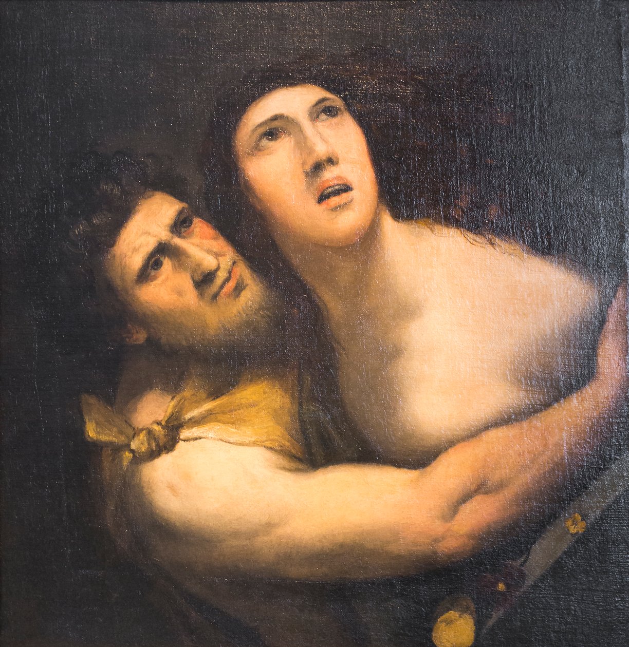 Satyr und Nymphe von Dosso (after) Dossi