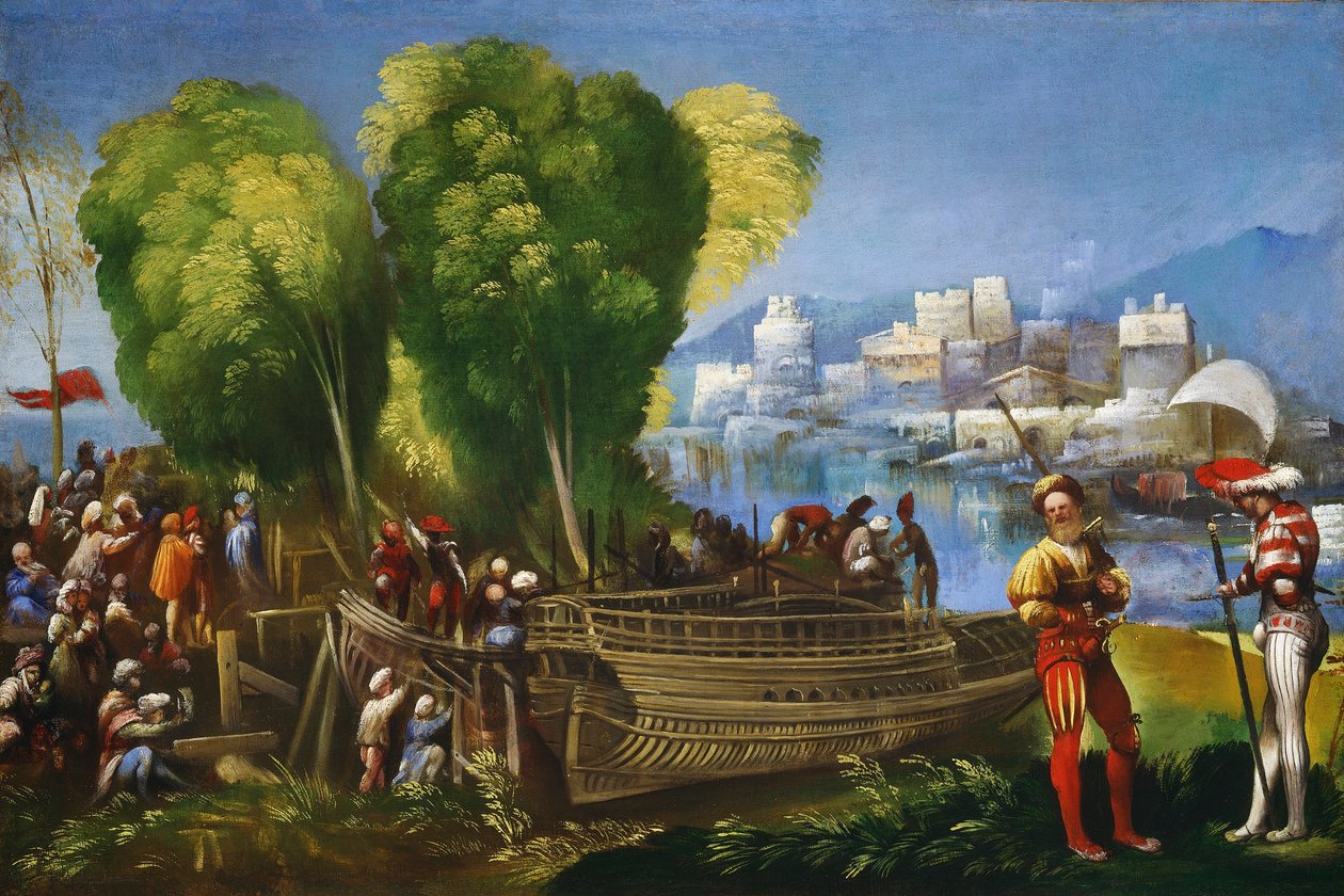 Aeneas und Achates an der libyschen Küste von Dosso Dossi