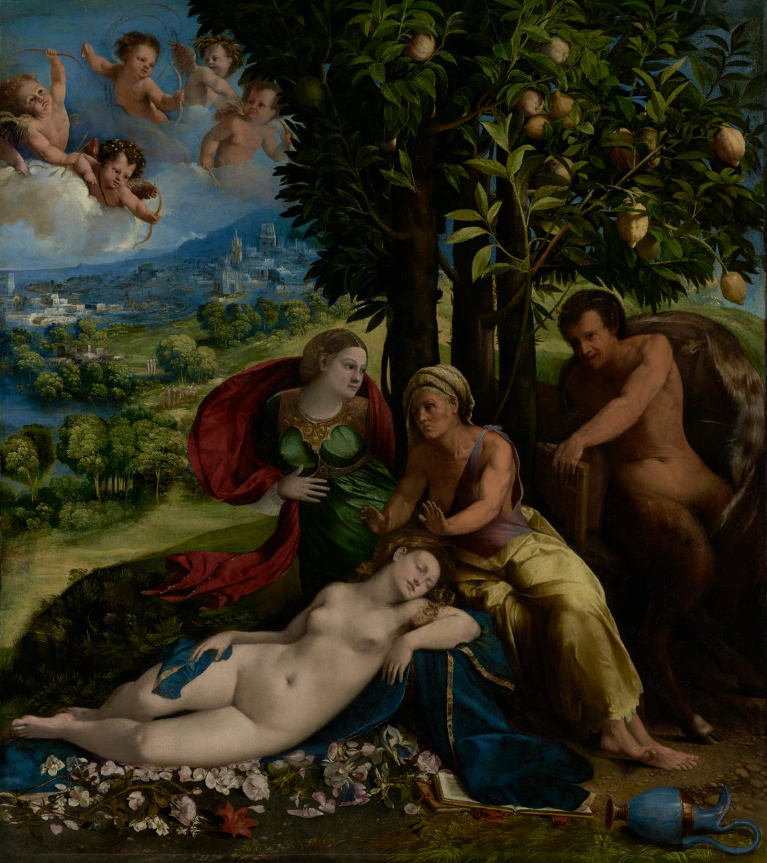 Mythologische Szene, ca. 1524 von Dosso Dossi