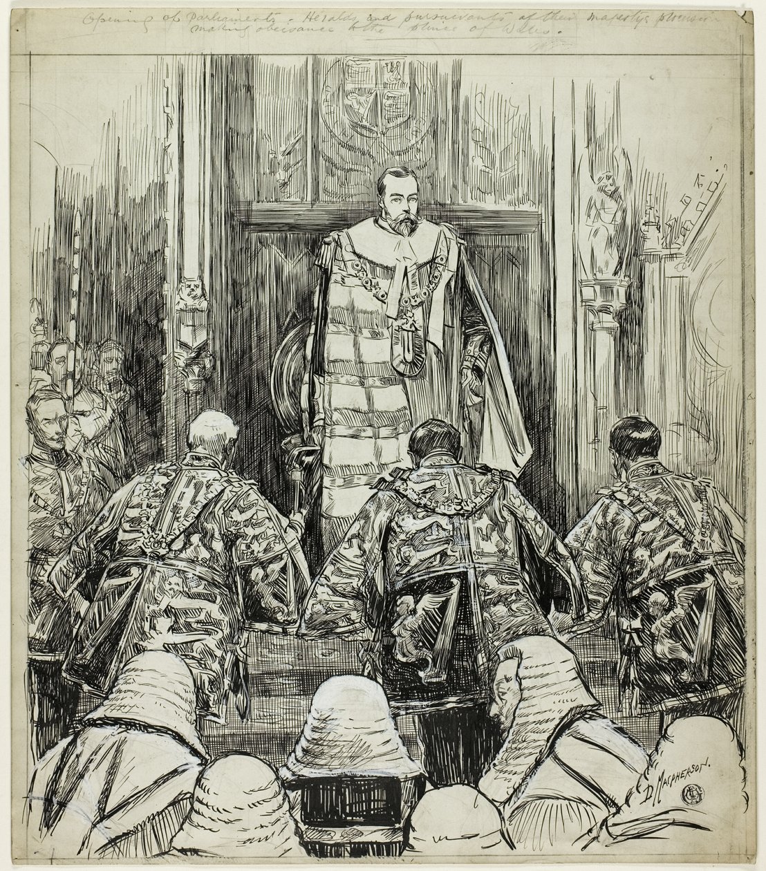 Eröffnung des Parlaments unter Edward VII von Douglas Macpherson