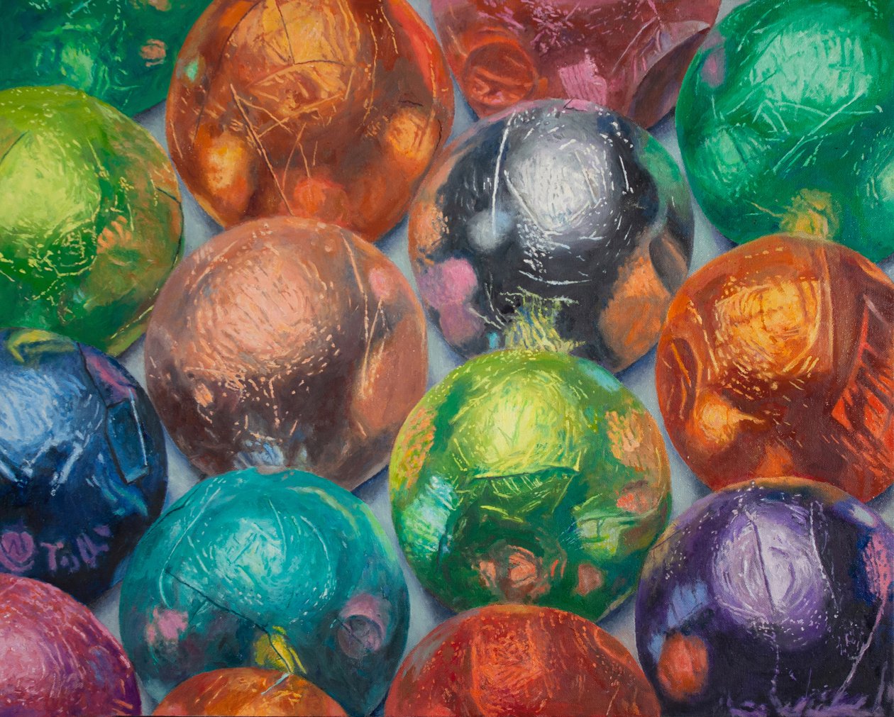 Viele Pralinen, 2022 von Douglas Newton