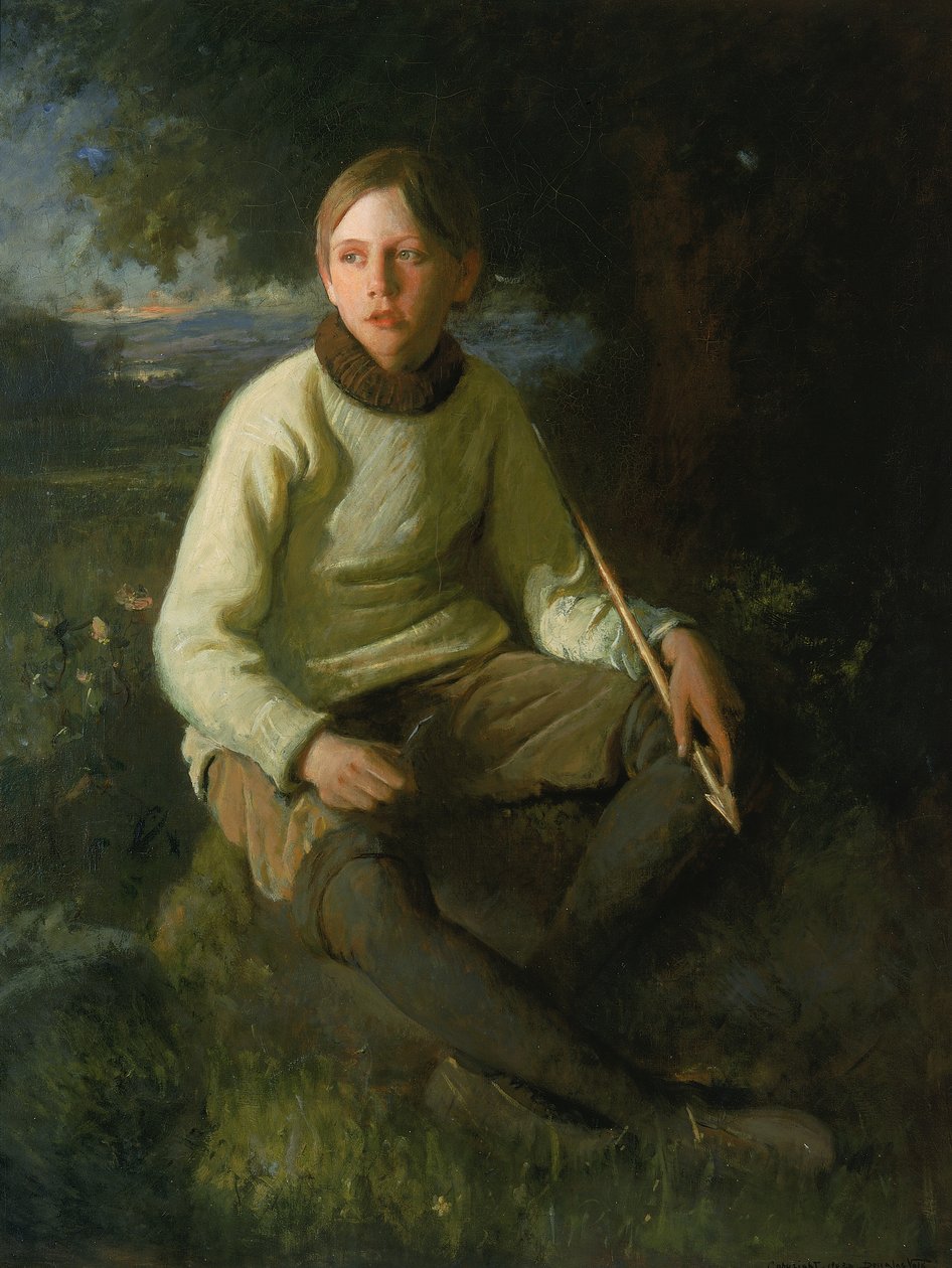 Der Junge mit dem Pfeil, 1903 von Douglas Volk