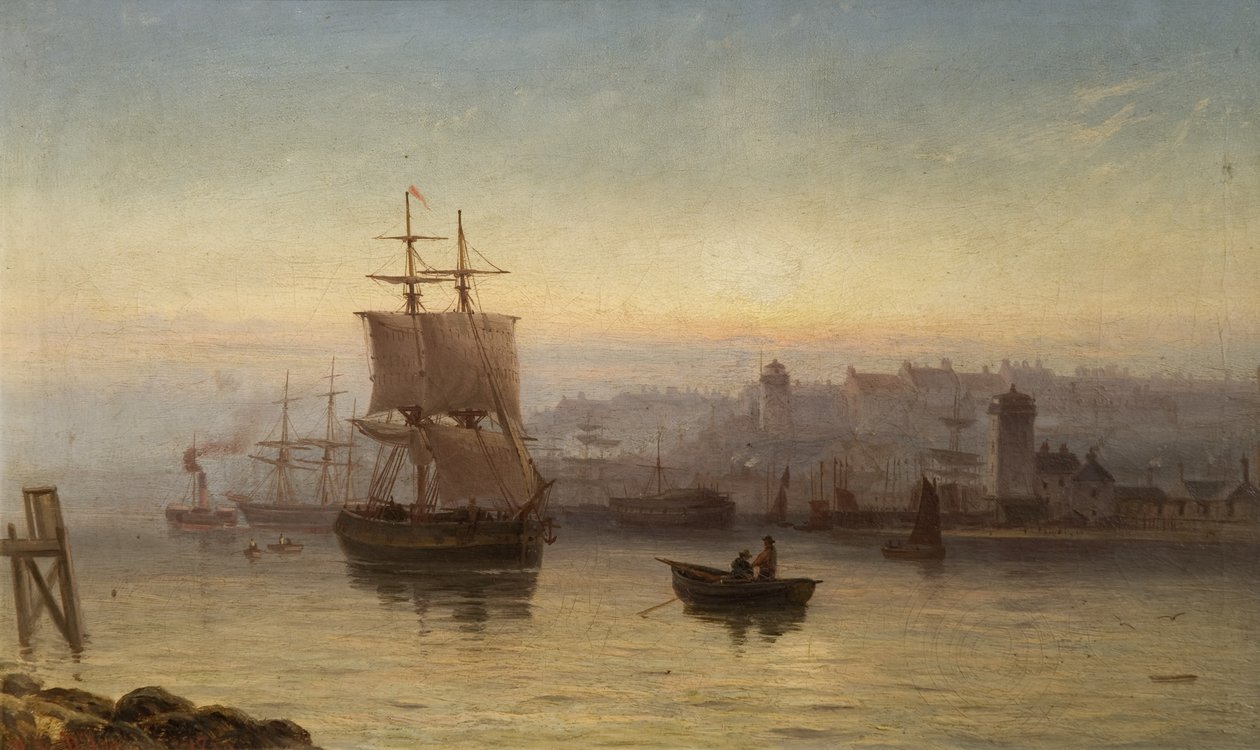 Mündung des Flusses Tyne, Nordufer, 1875 von Duncan F. McLea