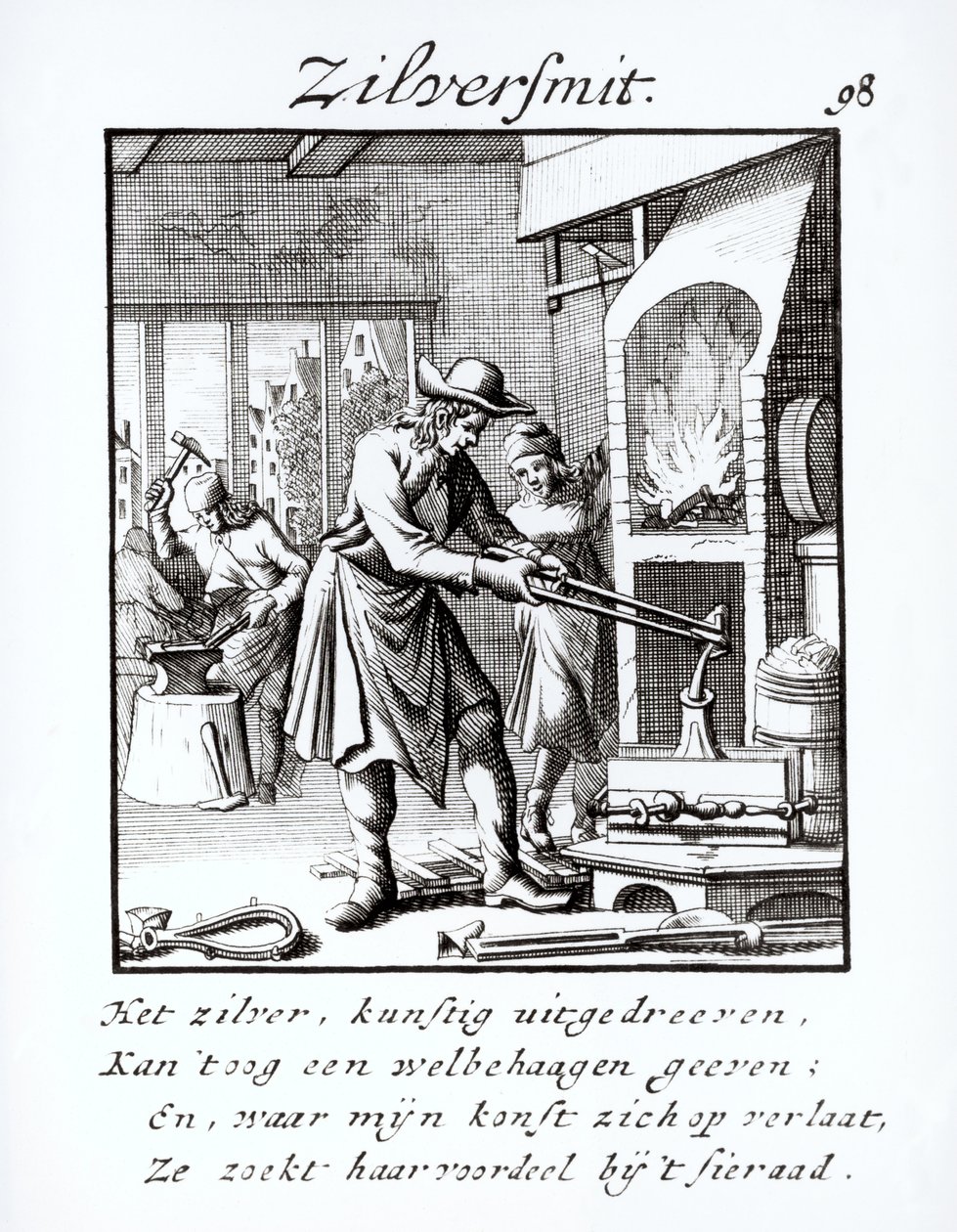Der Silberschmied, 1718 von Dutch School